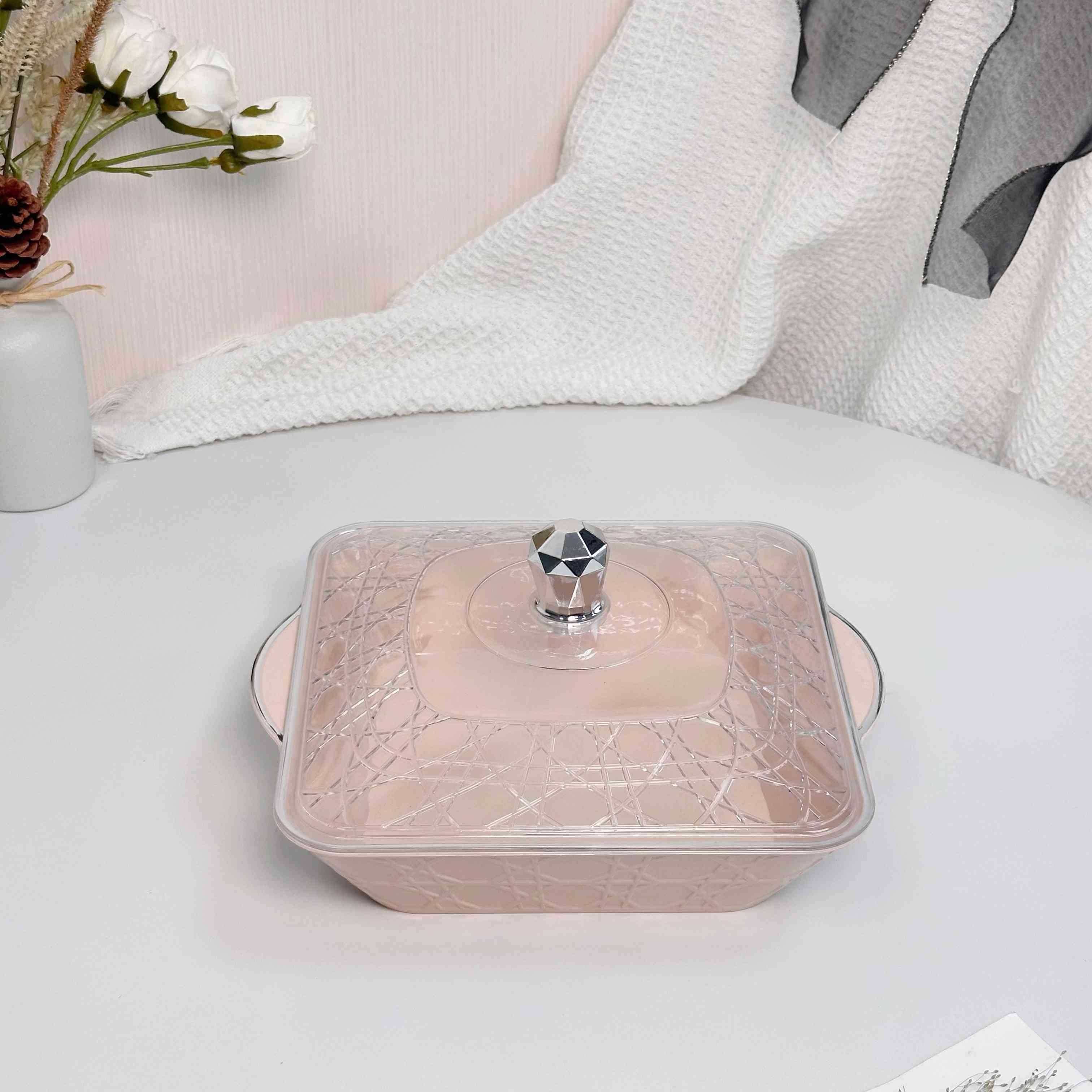 طبق تقديم دائري متعدد الاستخدامات