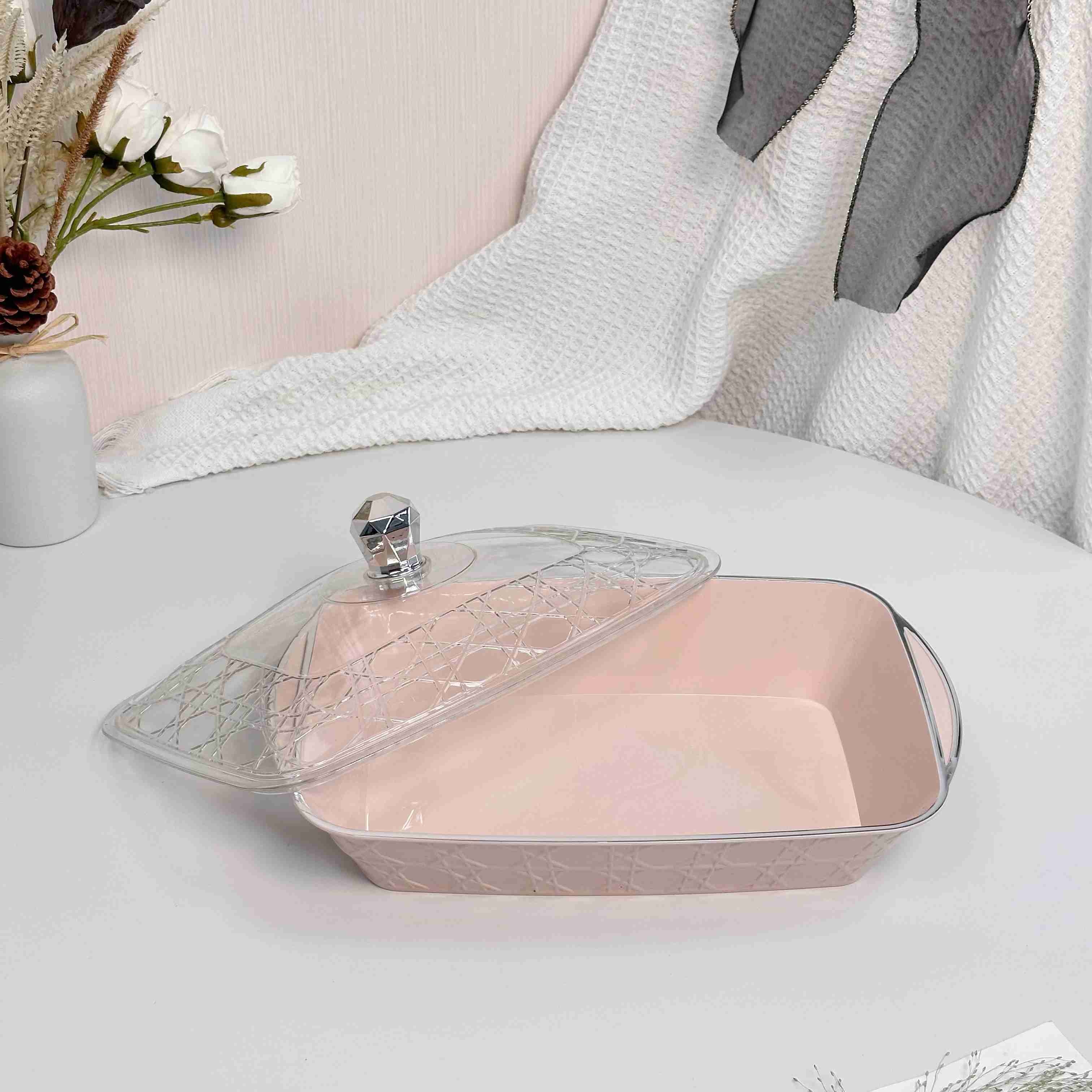 طبق تقديم دائري أنيق للسفرة