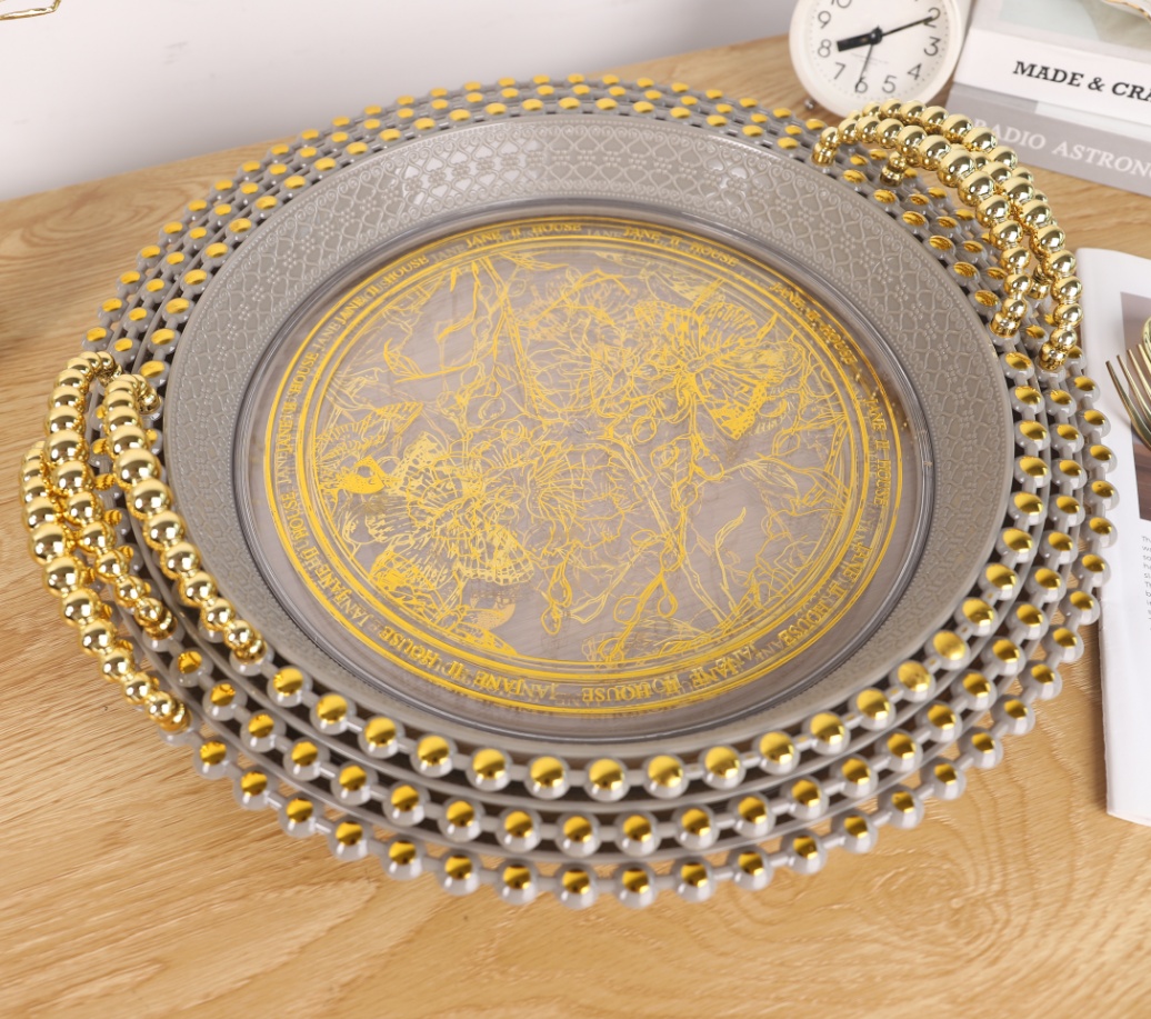 طبق تقديم دائري أنيق للطاولة