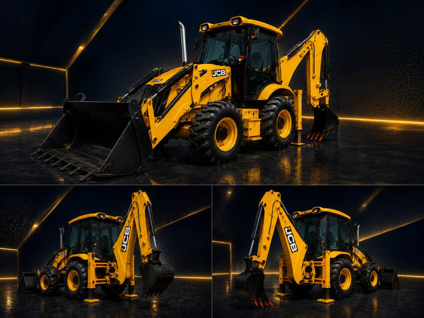 حفار وشيول JCB 4CX
