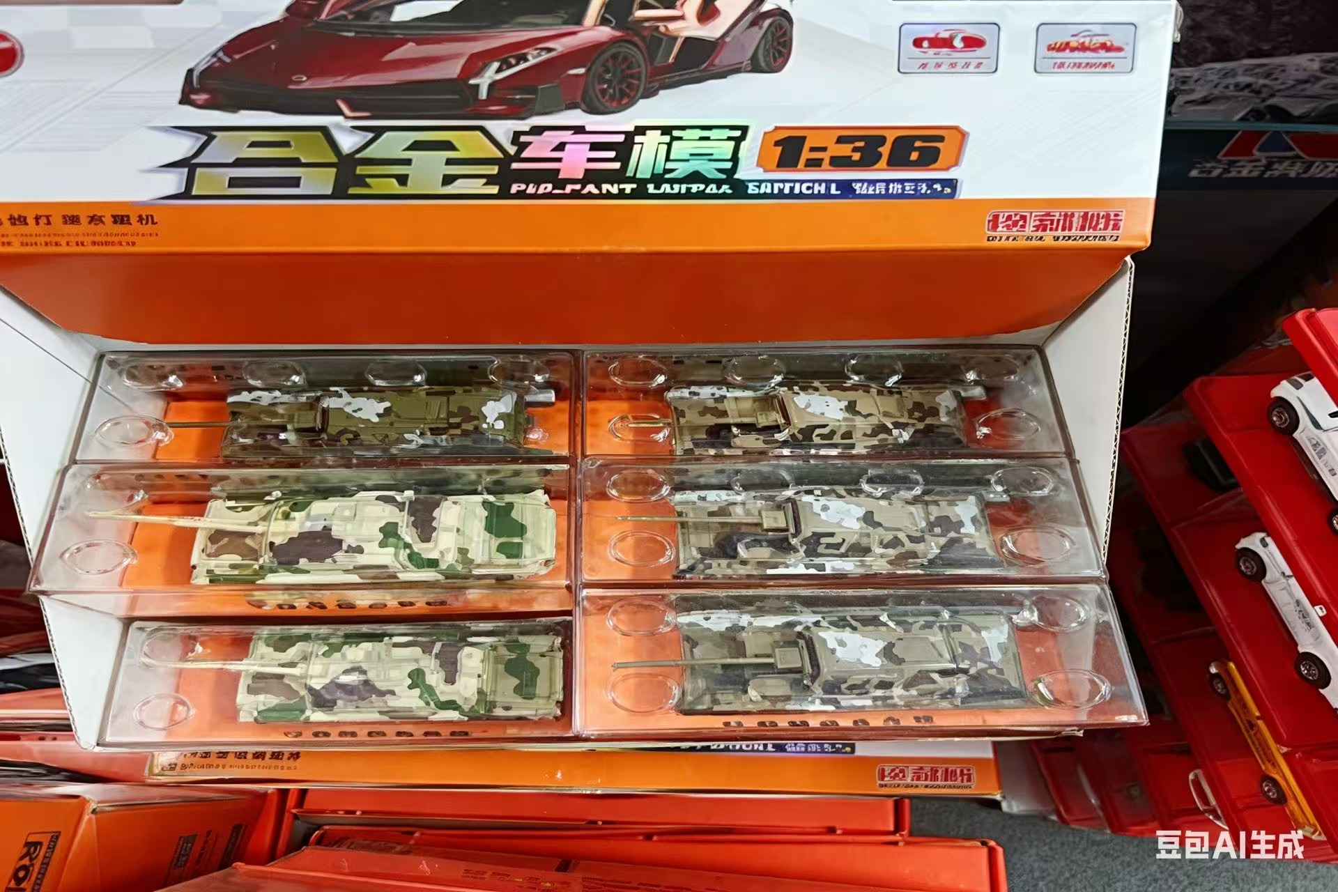 دبابة ألعاب بإضاءة وموسيقى