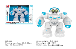 روبوت ذكي يمشي مع أضواء وموسيقى