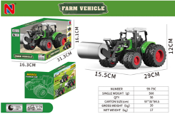 جرار زراعي مع مدحلة طرق