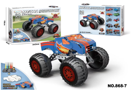 شاحنة مونستر معدنية للتركيب