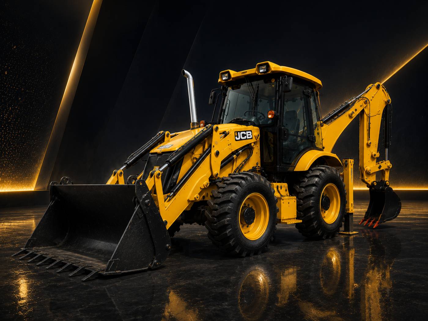 حفار وشيول JCB 4CX